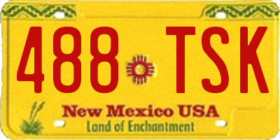 NM license plate 488TSK