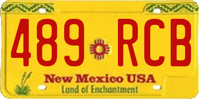 NM license plate 489RCB