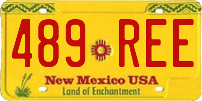 NM license plate 489REE