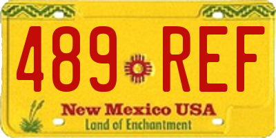 NM license plate 489REF