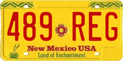 NM license plate 489REG