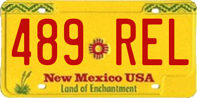 NM license plate 489REL