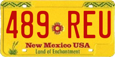 NM license plate 489REU