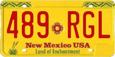 NM license plate 489RGL