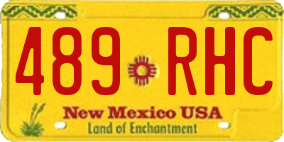NM license plate 489RHC