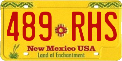 NM license plate 489RHS