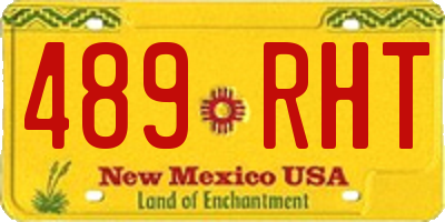 NM license plate 489RHT