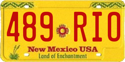 NM license plate 489RIO