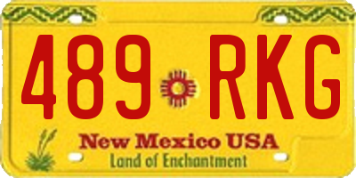 NM license plate 489RKG