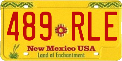 NM license plate 489RLE
