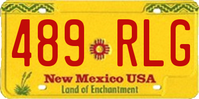 NM license plate 489RLG