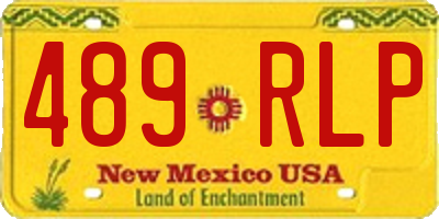 NM license plate 489RLP