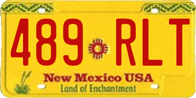 NM license plate 489RLT