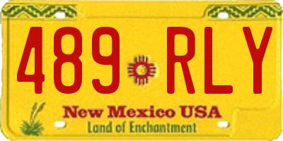 NM license plate 489RLY