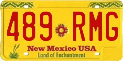 NM license plate 489RMG