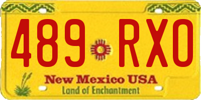 NM license plate 489RXO