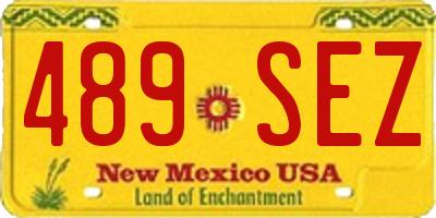 NM license plate 489SEZ