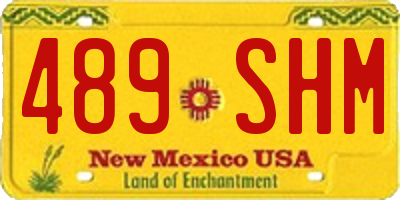 NM license plate 489SHM