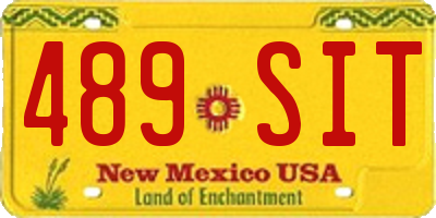 NM license plate 489SIT