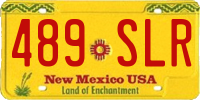 NM license plate 489SLR