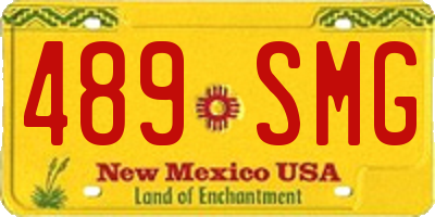 NM license plate 489SMG