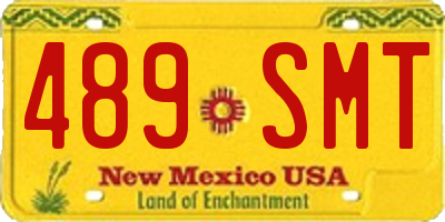 NM license plate 489SMT