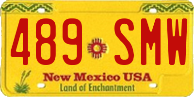 NM license plate 489SMW