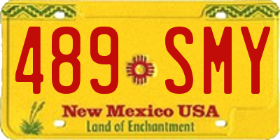 NM license plate 489SMY