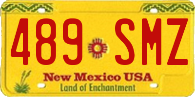 NM license plate 489SMZ