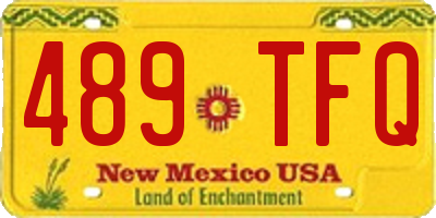 NM license plate 489TFQ