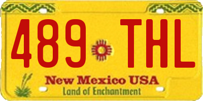 NM license plate 489THL