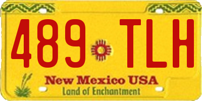 NM license plate 489TLH
