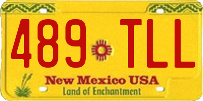 NM license plate 489TLL