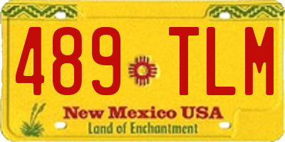 NM license plate 489TLM