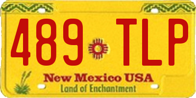 NM license plate 489TLP