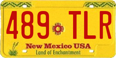 NM license plate 489TLR