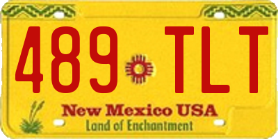 NM license plate 489TLT