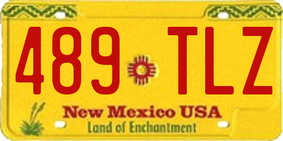 NM license plate 489TLZ