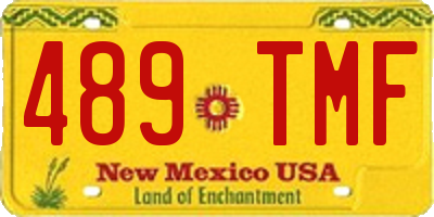 NM license plate 489TMF
