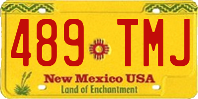 NM license plate 489TMJ