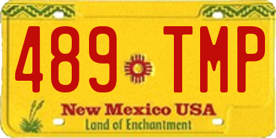 NM license plate 489TMP