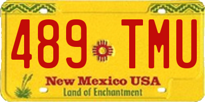 NM license plate 489TMU