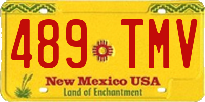 NM license plate 489TMV