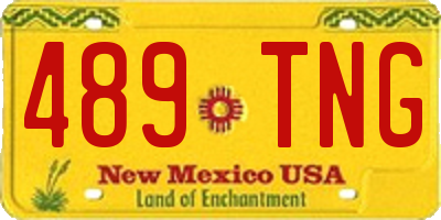 NM license plate 489TNG