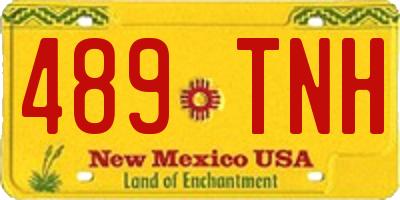 NM license plate 489TNH
