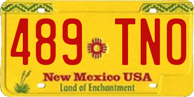 NM license plate 489TNO