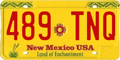 NM license plate 489TNQ