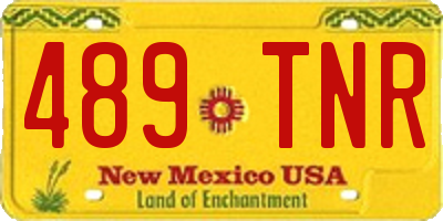 NM license plate 489TNR
