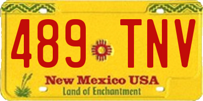 NM license plate 489TNV