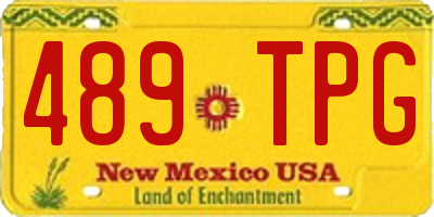 NM license plate 489TPG